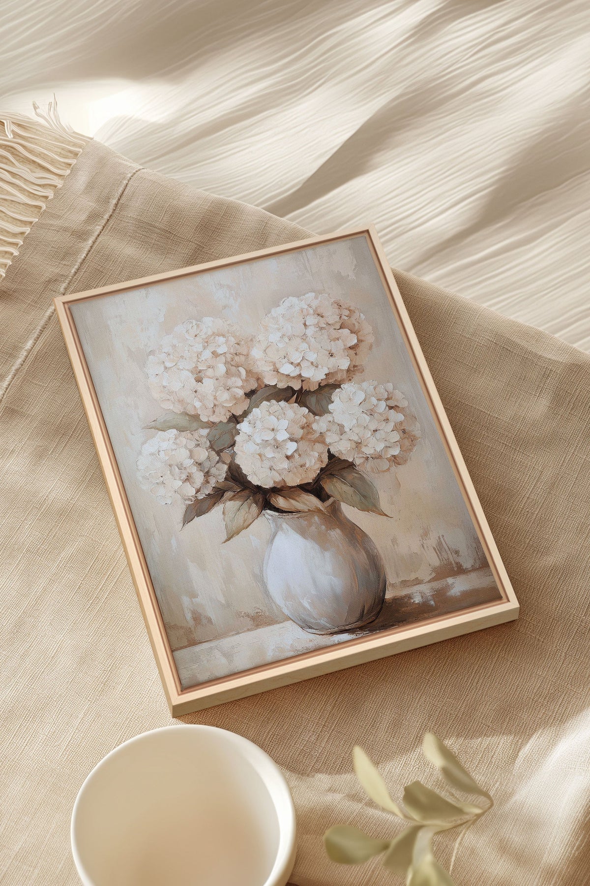 IVORY BLOOMS, Oeuvre sur toile étirée