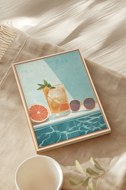 APÉRO D'ÉTÉ, Oeuvre sur toile étirée
