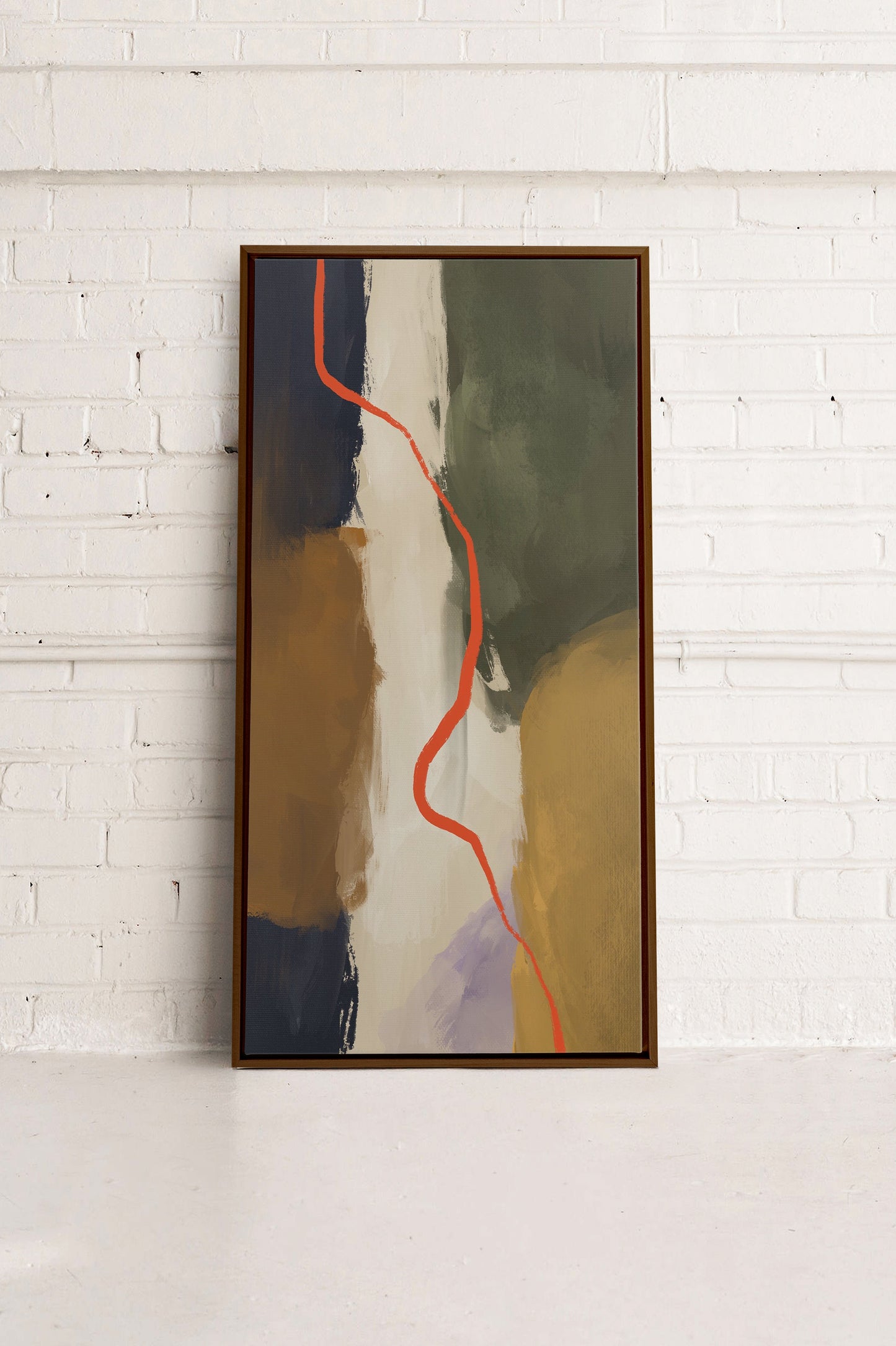 CREVASSE, Oeuvre sur toile étirée