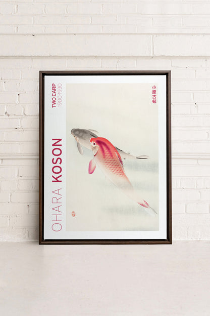 TWO CARP, Oeuvre sur toile étirée