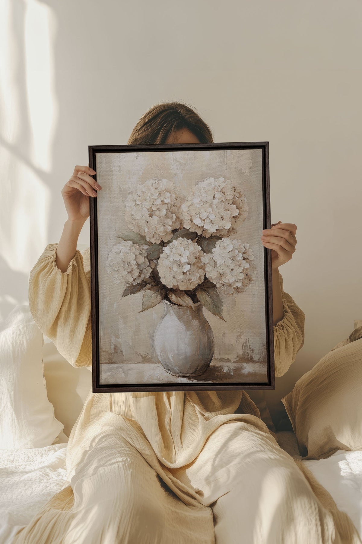 IVORY BLOOMS, Oeuvre sur toile étirée