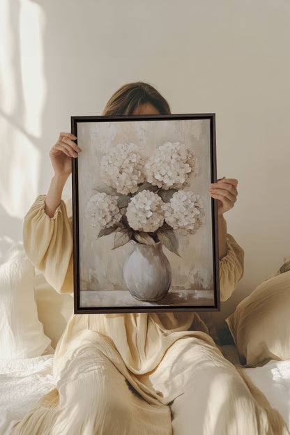 IVORY BLOOMS, Oeuvre sur toile étirée