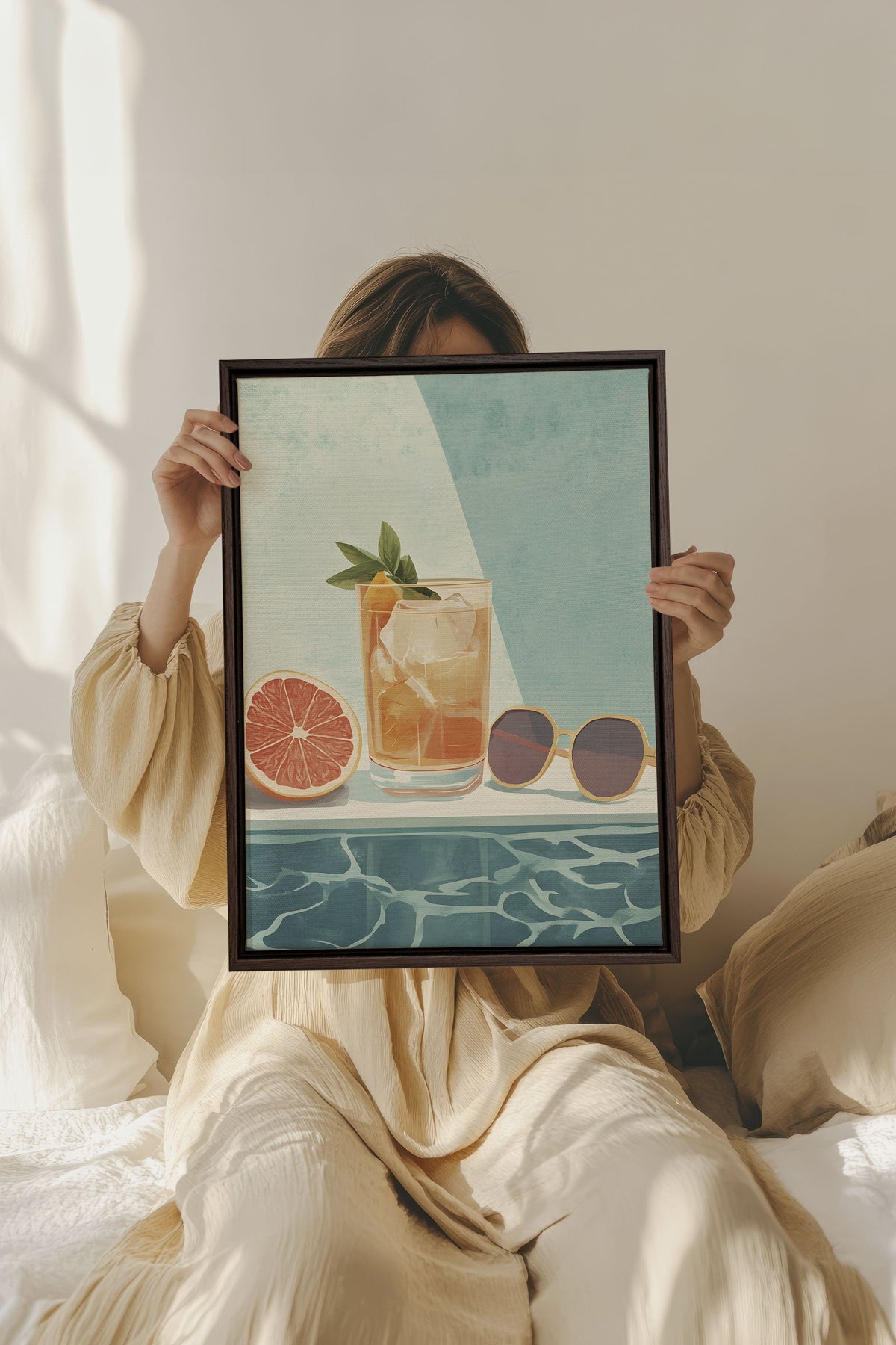 APÉRO D'ÉTÉ, Oeuvre sur toile étirée