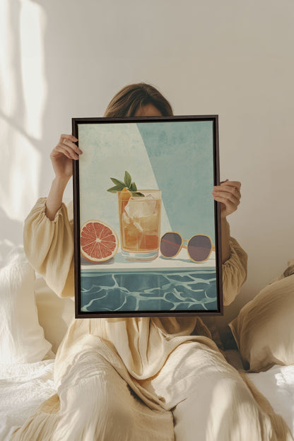 APÉRO D'ÉTÉ, Oeuvre sur toile étirée