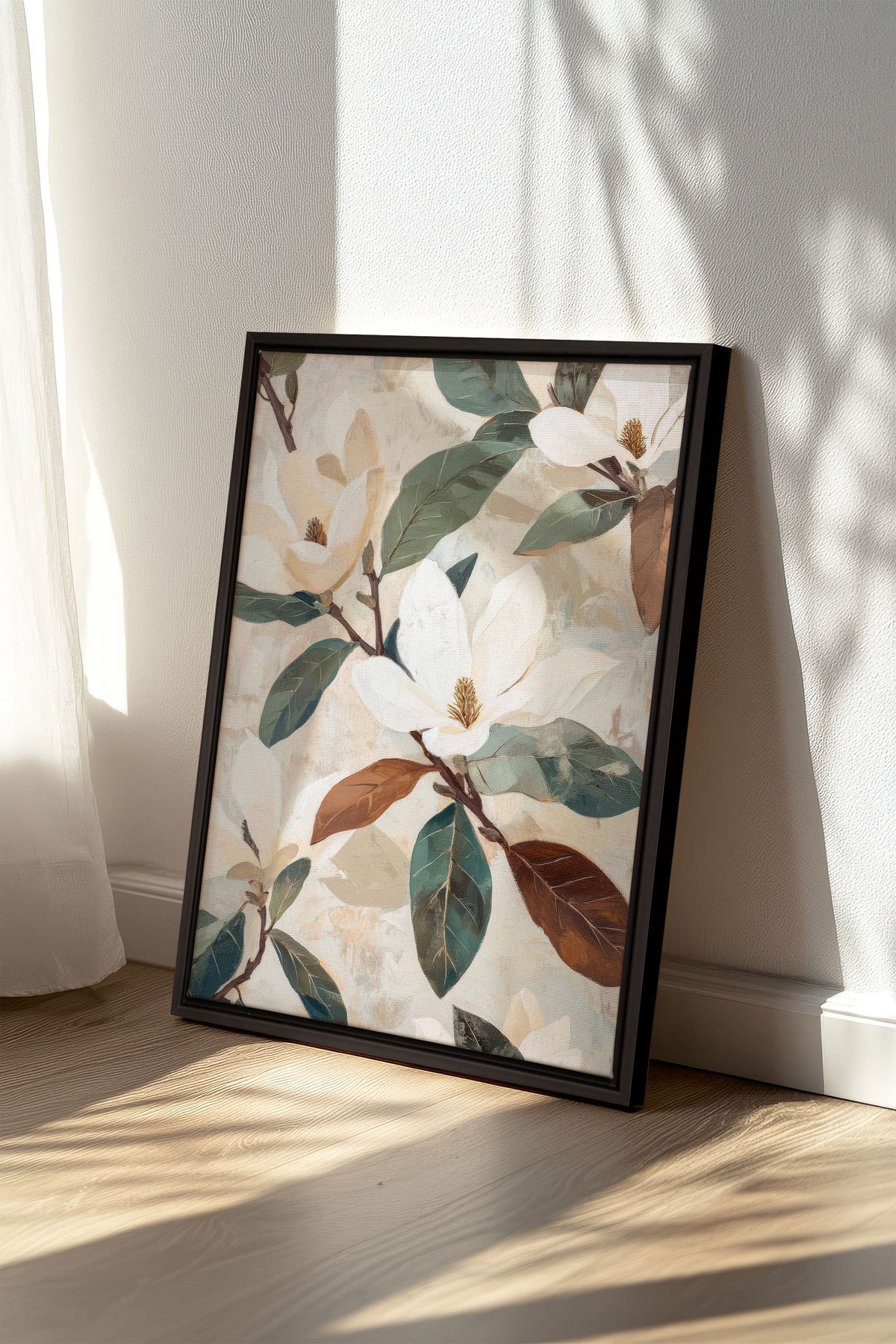 MAGNOLIA BLOOMS, Oeuvre sur toile étirée