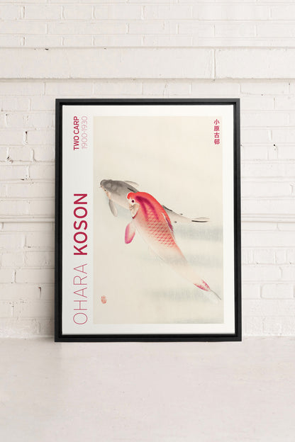 TWO CARP, Oeuvre sur toile étirée