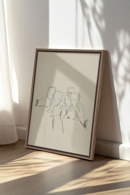 SANTÉ!, Oeuvre sur toile étirée