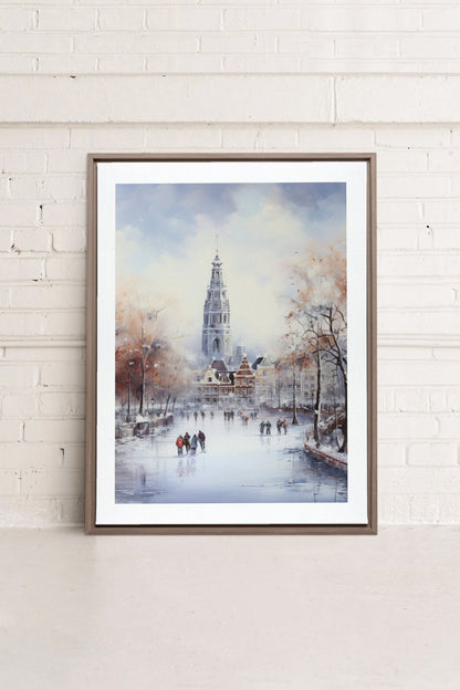 Azure Rink, Oeuvre sur toile étirée