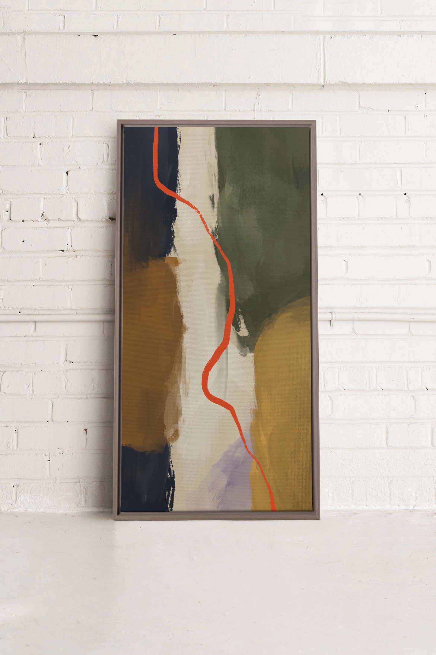 CREVASSE, Oeuvre sur toile étirée