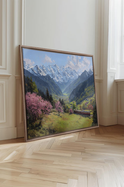 ALPINE JOURNEY, Oeuvre sur toile étirée