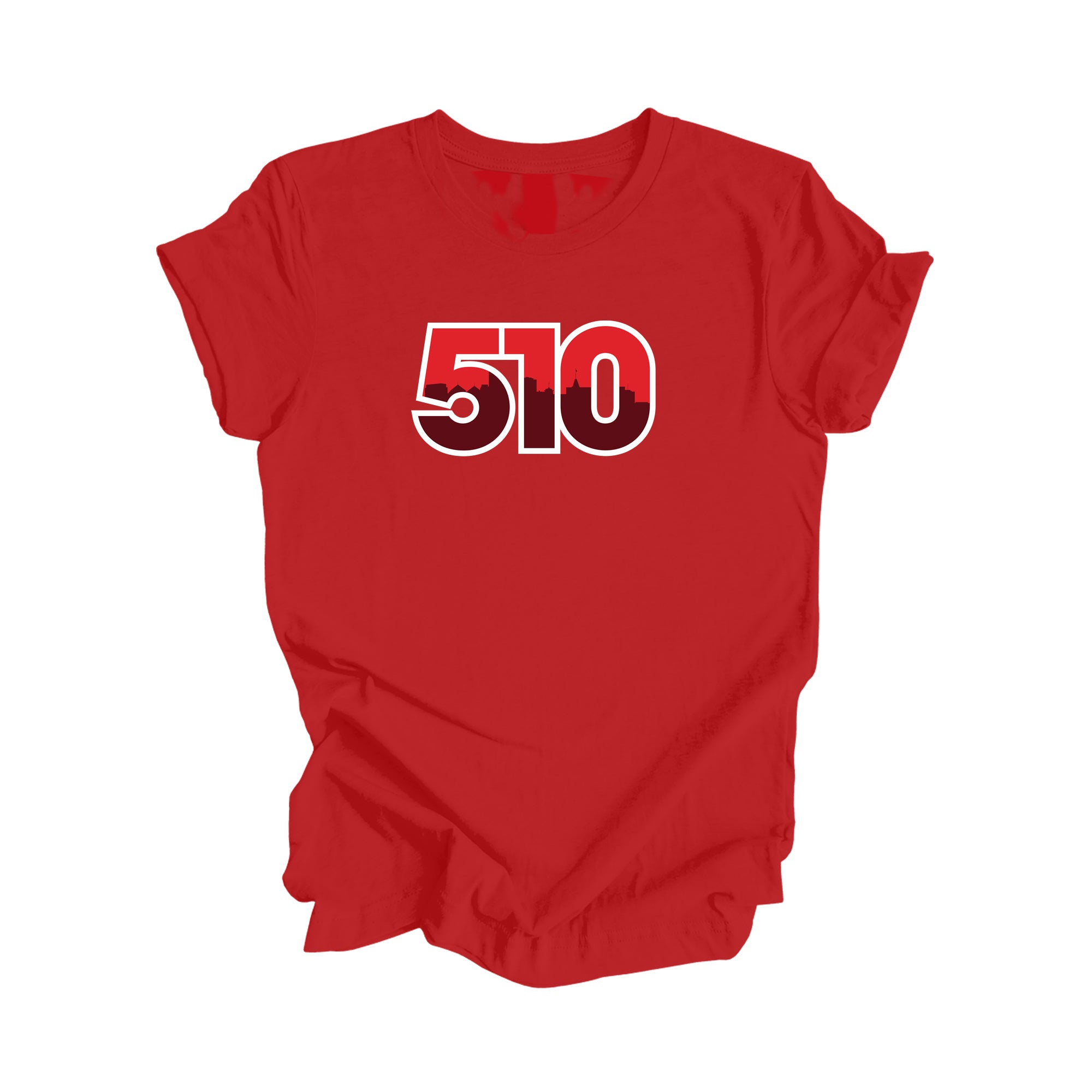 510 Oakland California USA Area Code City Skyline Gift - Unisex T-Shirt - Inspired X