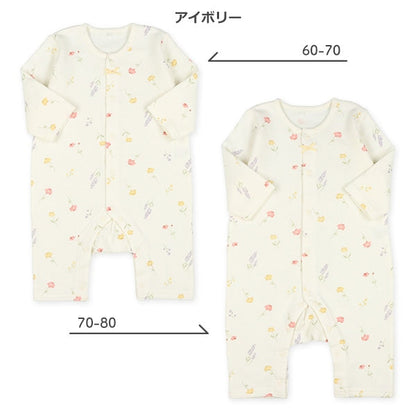 西松屋 ELFINDOLL 裏起毛フェミニン花柄長袖プレオール 正規品
