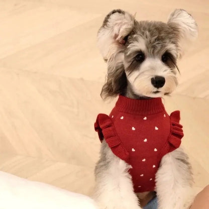 Dog Blouse | Heart Dog Top