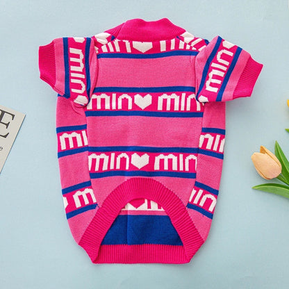 Min Min Dog Sweater – Cozy Knit Outfit for Dogs