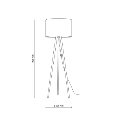 TOKYO Floor Lamp for Living Room, Bedroom & Reading Nook – Scandinavian Minimalist Design (Clearance)
