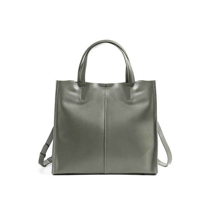 Genuine Leather High-End Womens Stylish And Versatile Handbag