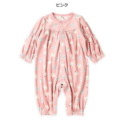 西松屋 ELFINDOLL ベロアうさぎ長袖カバーオール 正規品
