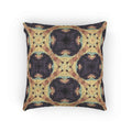 Geometric Mosaic Pattern Woven Pillow | Boho Tile Throw Cushion