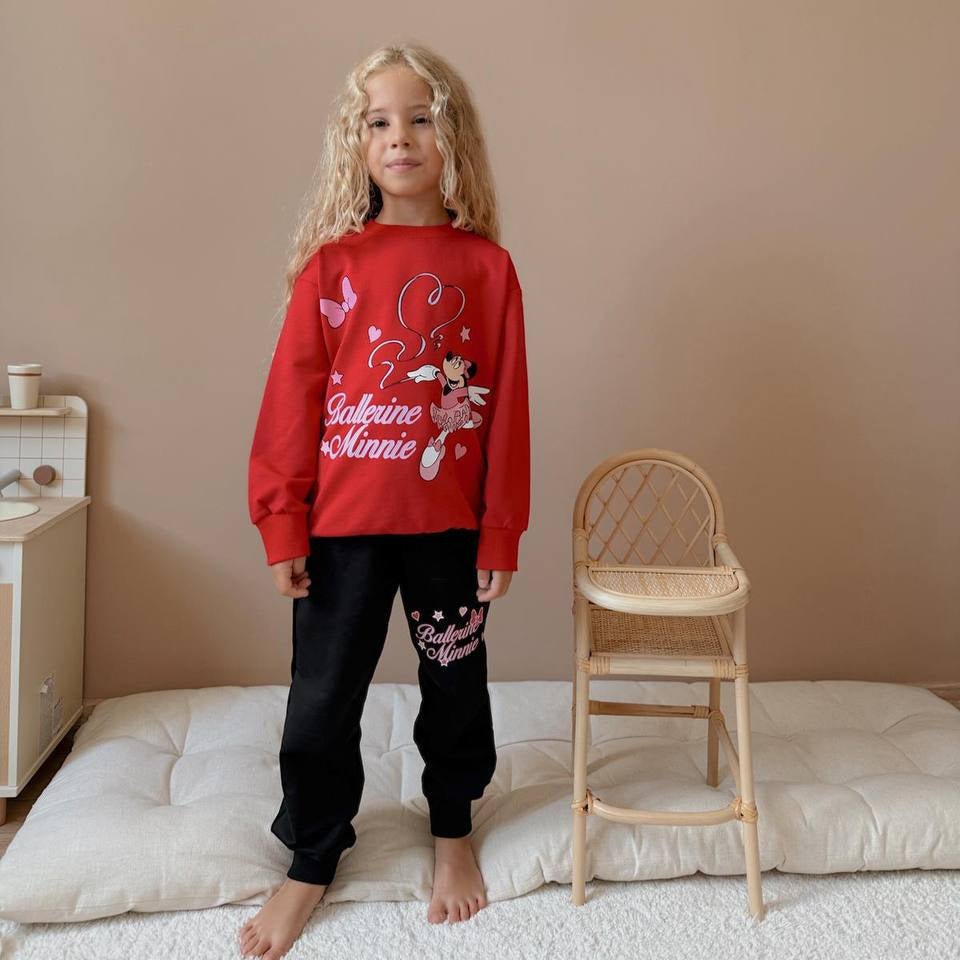 Ballerine Mouse Girls Jogger Set