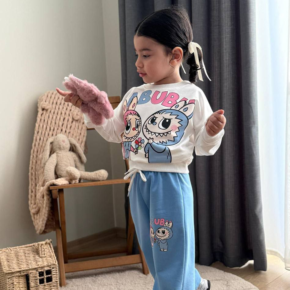 La-Bu-Bu Friends Girls Casual Set