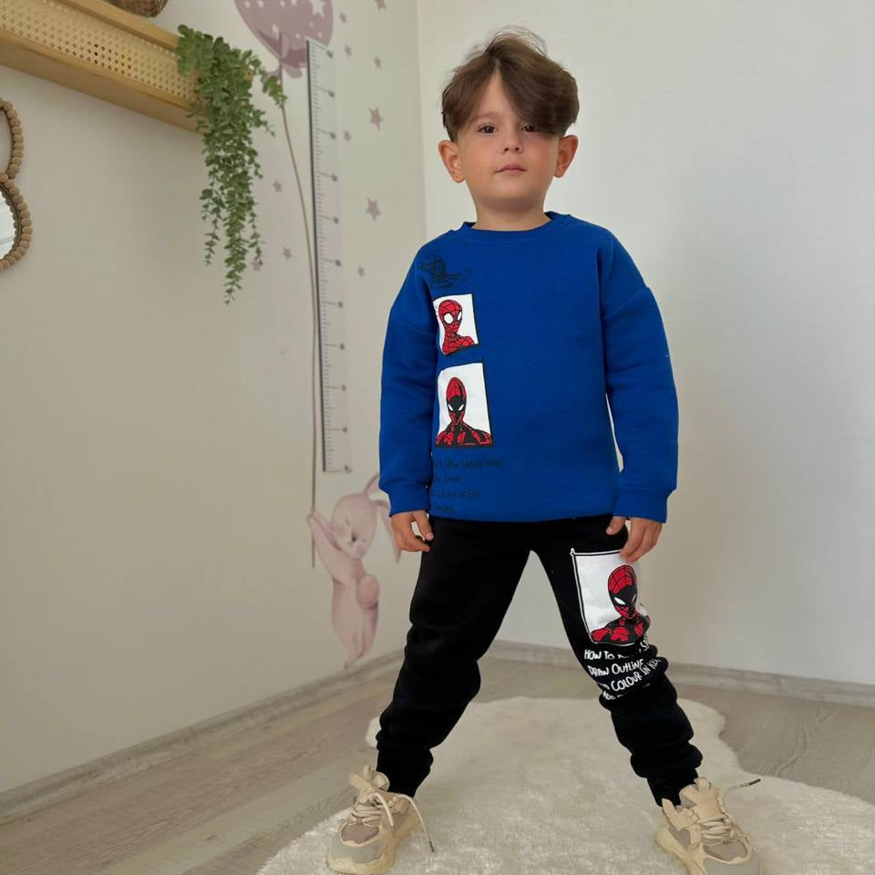 Spider Panels Boys Joggers Set