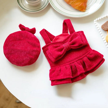 Royal Bow Moment Dog Dress Set | Dress with Matching Hat