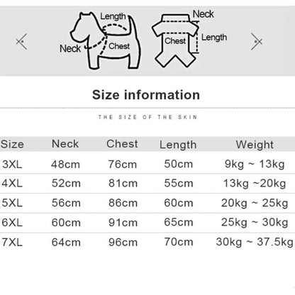 Dog Winter Onesie Jacket | Waterproof Dog Rain Coat
