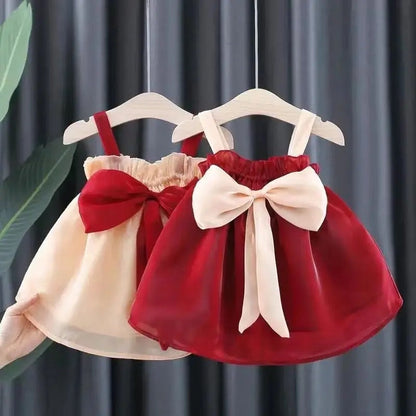 Sweetheart Silhouette Dog Dress Set | Dress with Matching Bow
