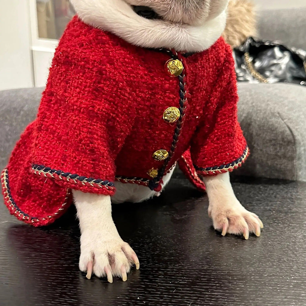 Dog Dress & Hat Set | Chewnel Tweed Dog Outfit
