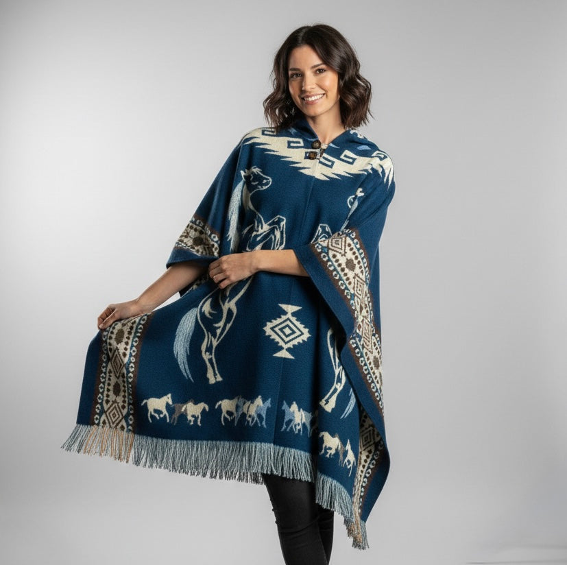 7Horses HandMade Wool Poncho