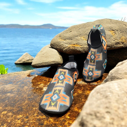 Obsidian Wave Aqua Flats