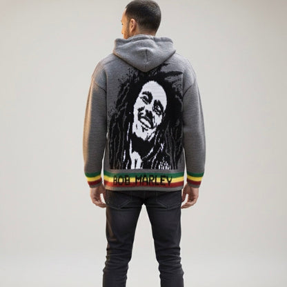 Bob Marley grey/ black Unisex Alpaca Sweater
