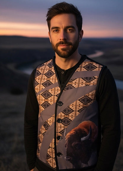 Buffalo Native Vest BLACK