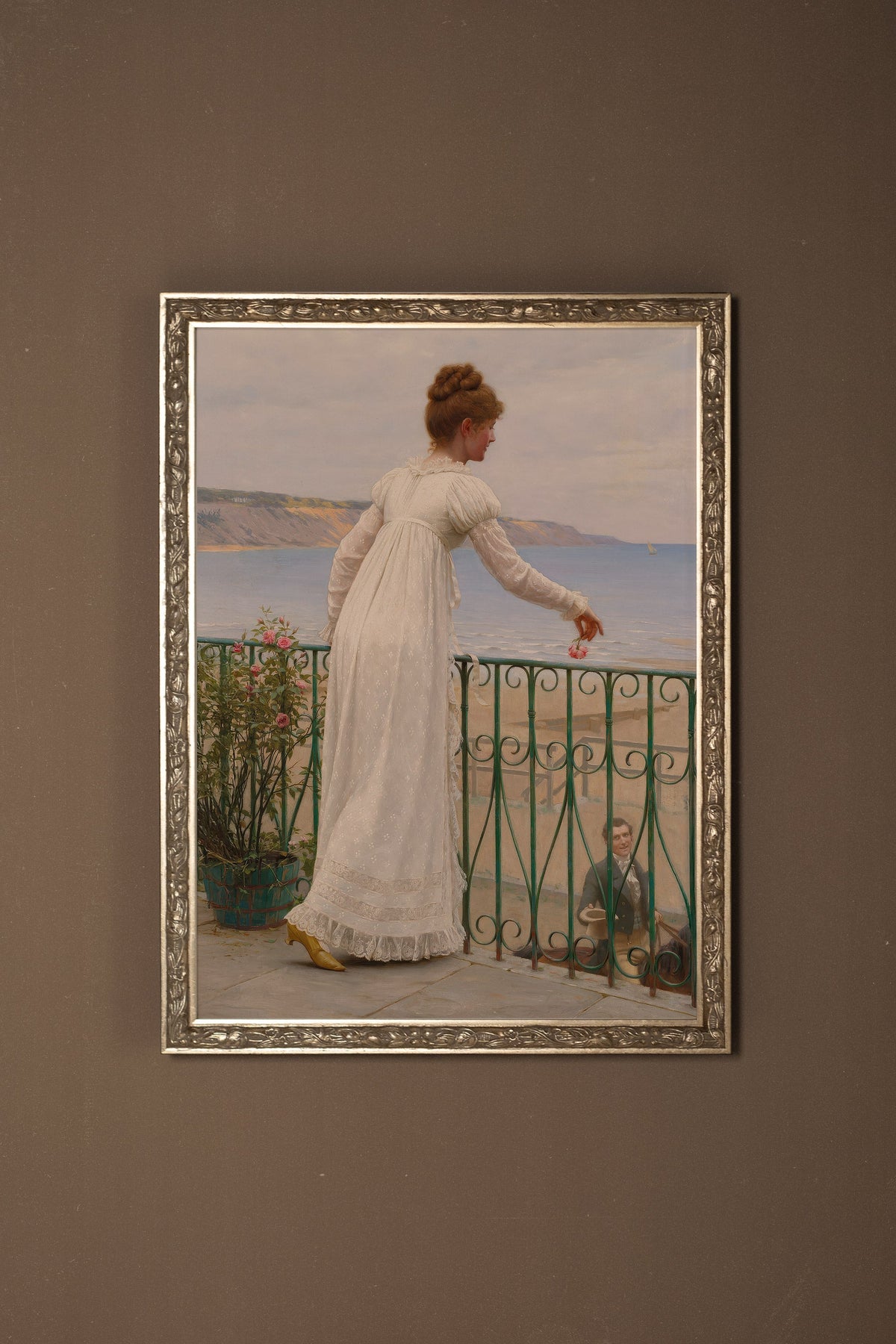 FLEUR DU DESTIN, CADRE VINTAGE ARGENT