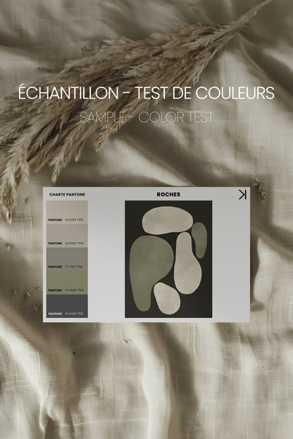 ROCHES, Oeuvre sur toile étirée