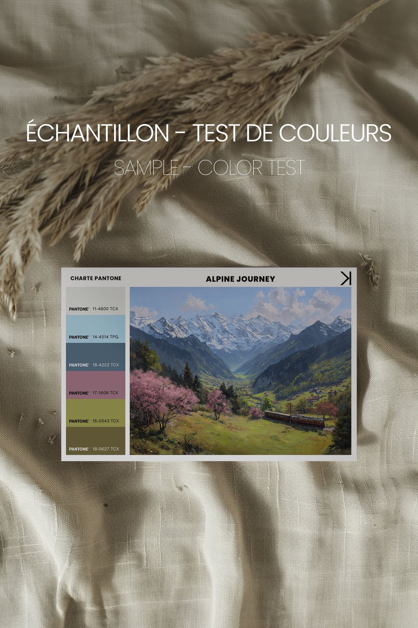 ALPINE JOURNEY, Oeuvre sur toile étirée