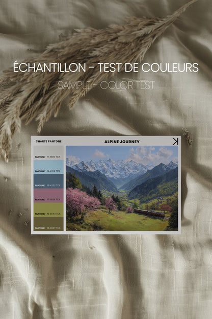 ALPINE JOURNEY, Oeuvre sur toile étirée
