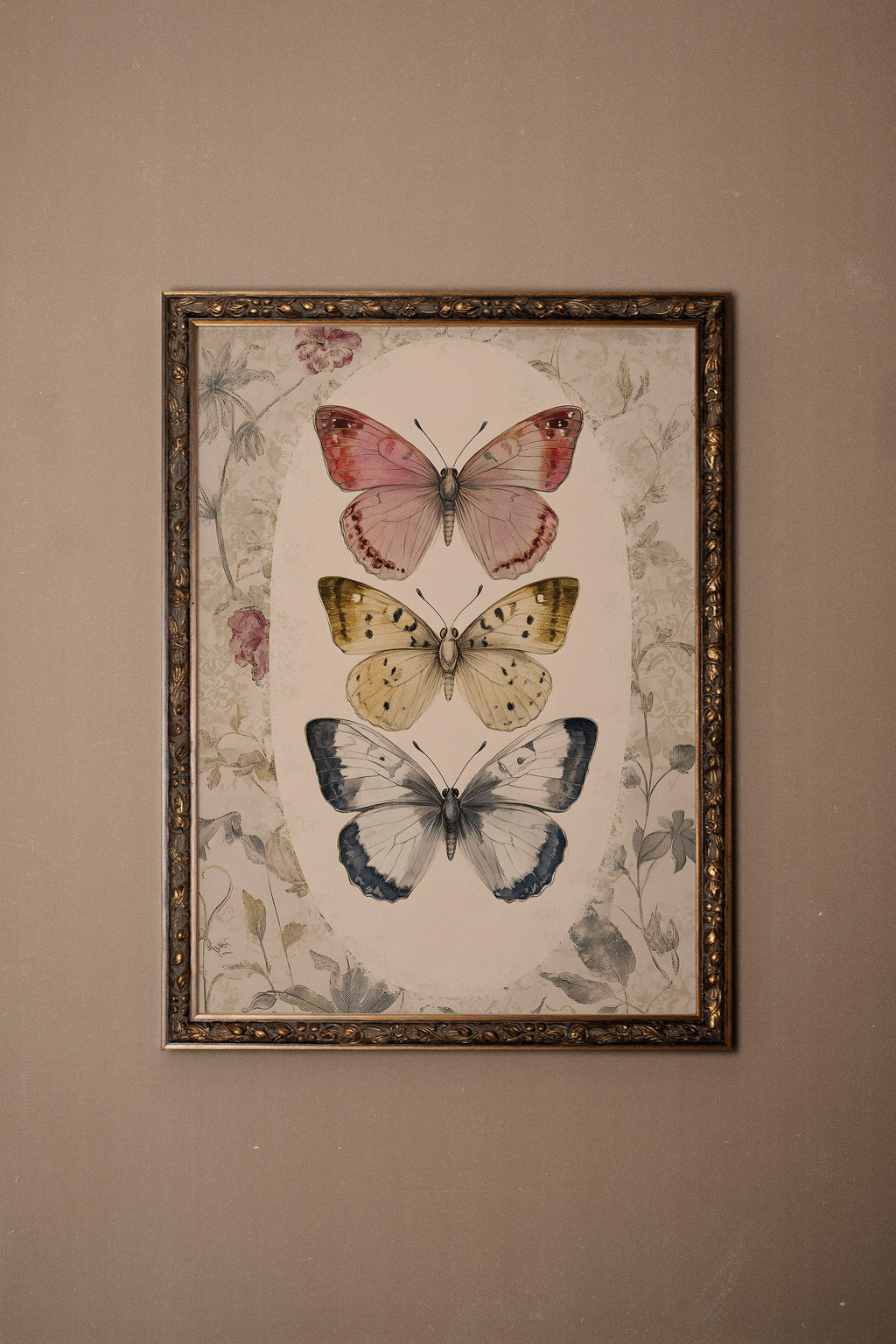DANSE DU TEMPS, CADRE VINTAGE BRONZE