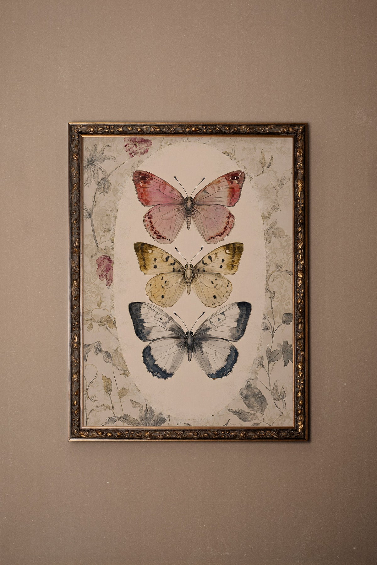 DANSE DU TEMPS, CADRE VINTAGE BRONZE