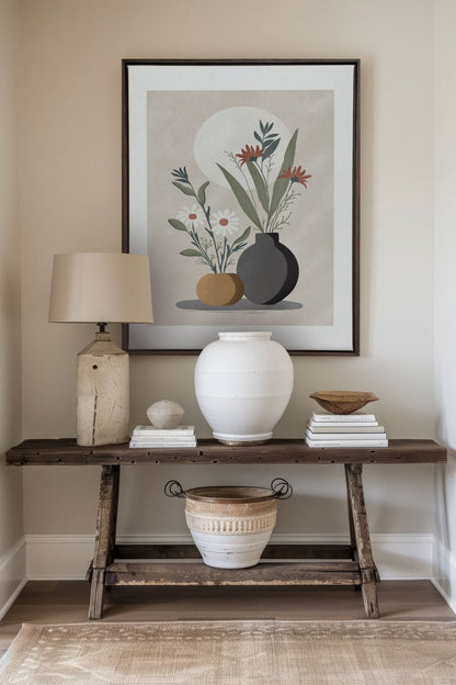 SUNLIT BLOOMS, Oeuvre sur toile étirée