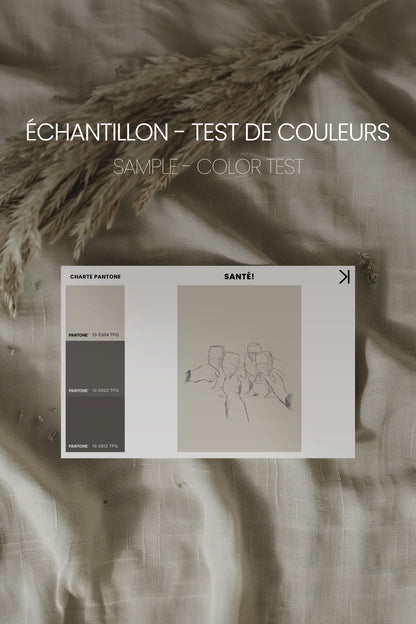 SANTÉ!, Oeuvre sur toile étirée