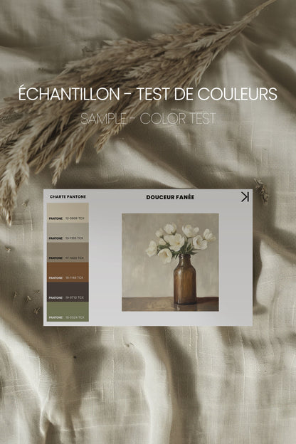 DOUCEUR FANÉE, Oeuvre sur toile étirée