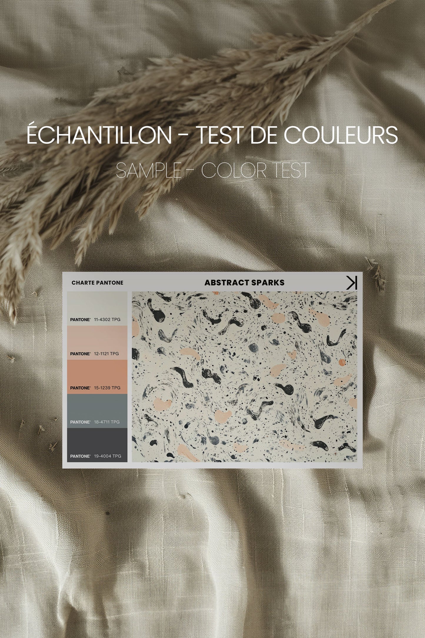ABSTRACT SPARKS, Oeuvre sur toile étirée