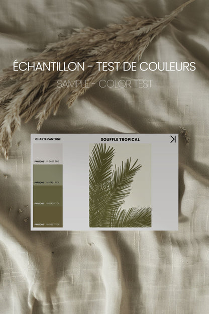 SOUFFLE TROPICAL, Oeuvre sur toile étirée