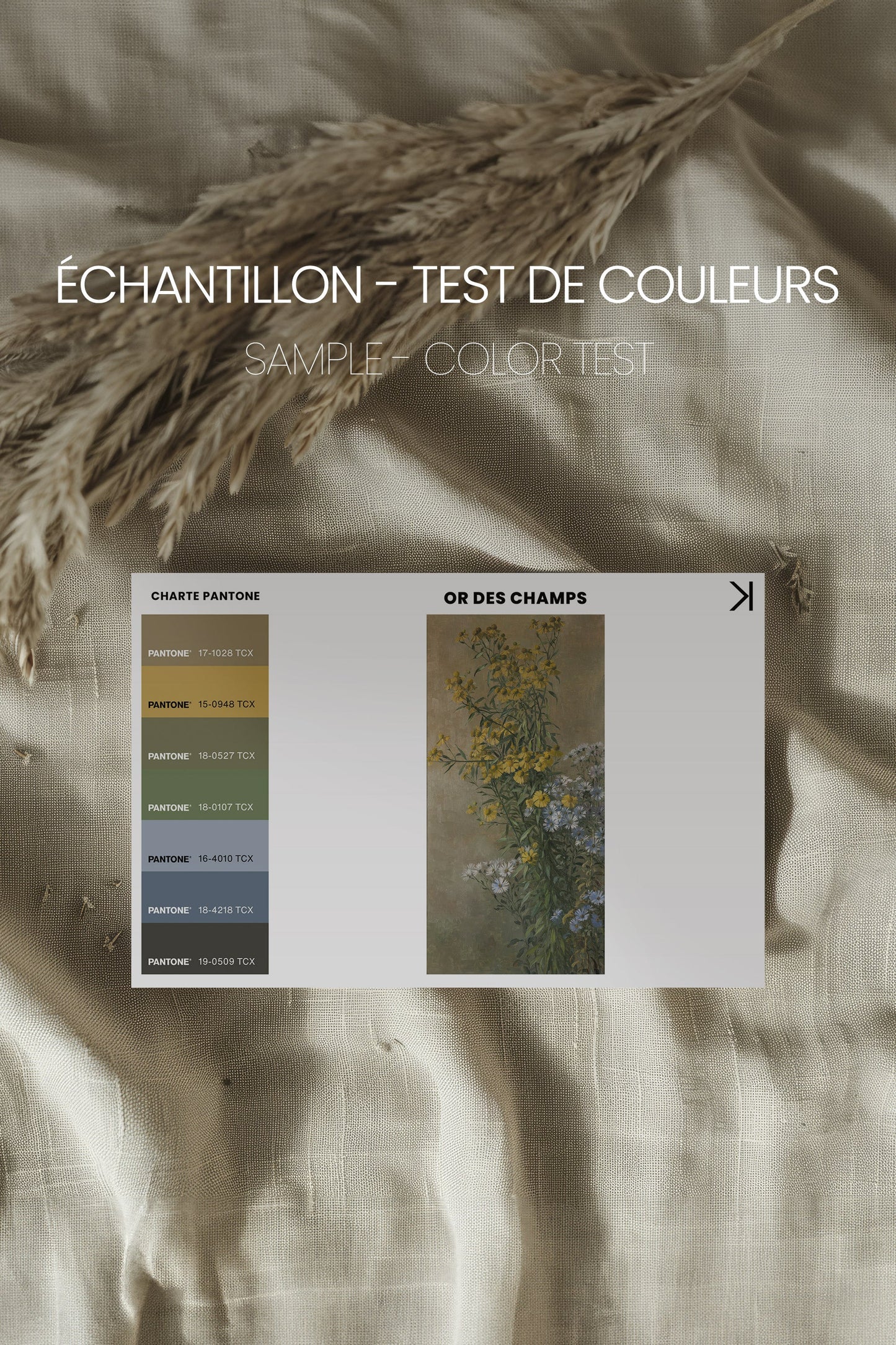 OR DES CHAMPS, Oeuvre sur toile étirée