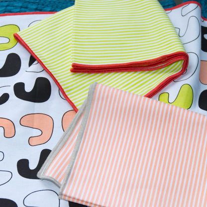 Banker Stripes Drill Weave Tea Towels