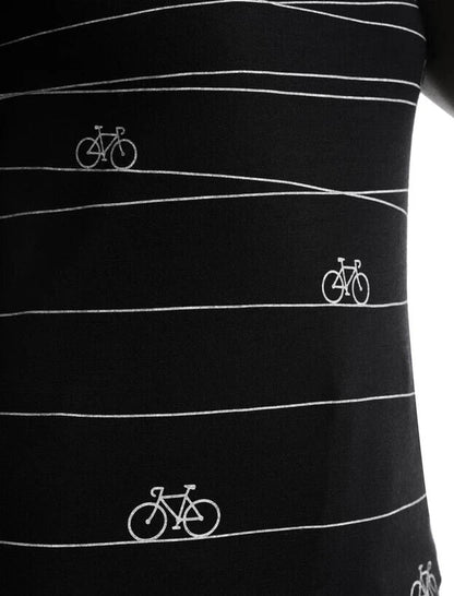 Icebreaker Women's Tech Lite II Bicycle Print Scoop Neck Tee Shirts Large