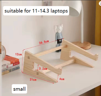 Wooden Laptop Phone Stand