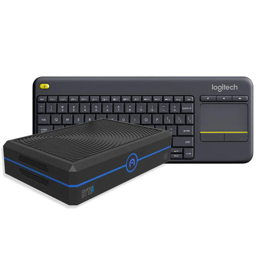 AZULLE Byte4 Essential Mini PC with Windows 11 Pro Keyboard & Camera 4GB/64GB – Business & Home Powerful Portable Computer Wi-Fi Ethernet Port Media Center - Gemini Lake N4020 Processor