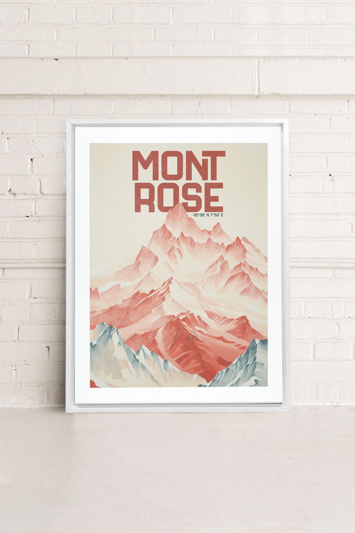 ROSE SUMMIT, Oeuvre sur toile étirée